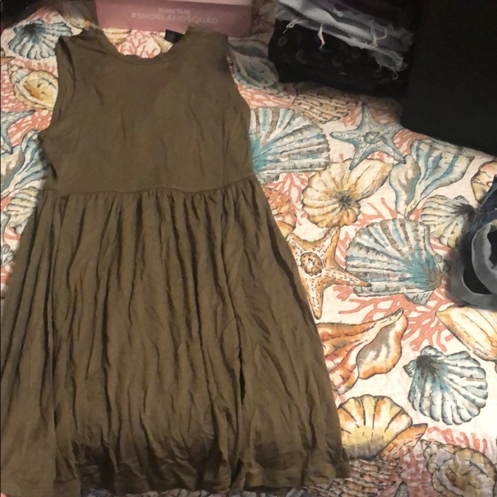 Olive green dress